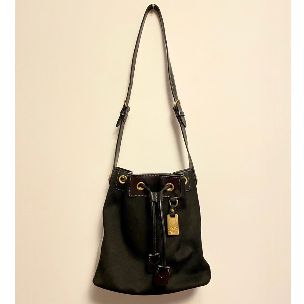 Dooney & Bourke Canvas/Leather Bucket Bag